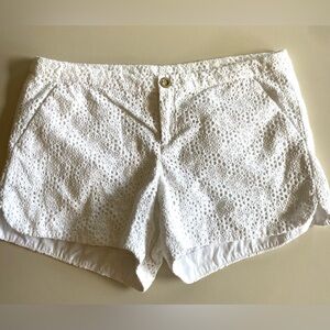 Lilly Pulitzer White Eyelet Shorts